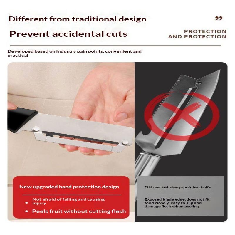 Ergonomic Vegetable Peeler Multipurpose Kitchen Equipment for Quick Safe Peeling