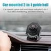 2IN 1 Car Compass Ball Inclinometer Marine Magnetic Compas Boat Pointing Guide Navigation Slope Meter Indicator High Sensitivity