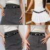 Vintage Moon Pu Leather Womens Belt With Alloy Buckle For Fashionable Casual Wear