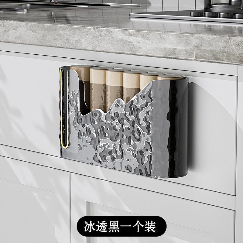 

Ящик для хранения мусорных мешков Настенная кухонная вытяжка для ванной комнаты Легкий роскошный большой вместительный прозрачный пластиковый ящик для сортировки мешков