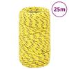 152582 vidaXL Boat Rope Yellow 2 Mm 25 M Polypropylene