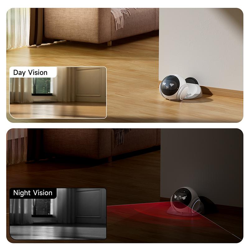 AIOOK Automatic Charging Robot Camera HD 2K 5G WIFI IP Camera Pet Mobile Tracking Night Vision CCTV Remote View TUYA APP Camera