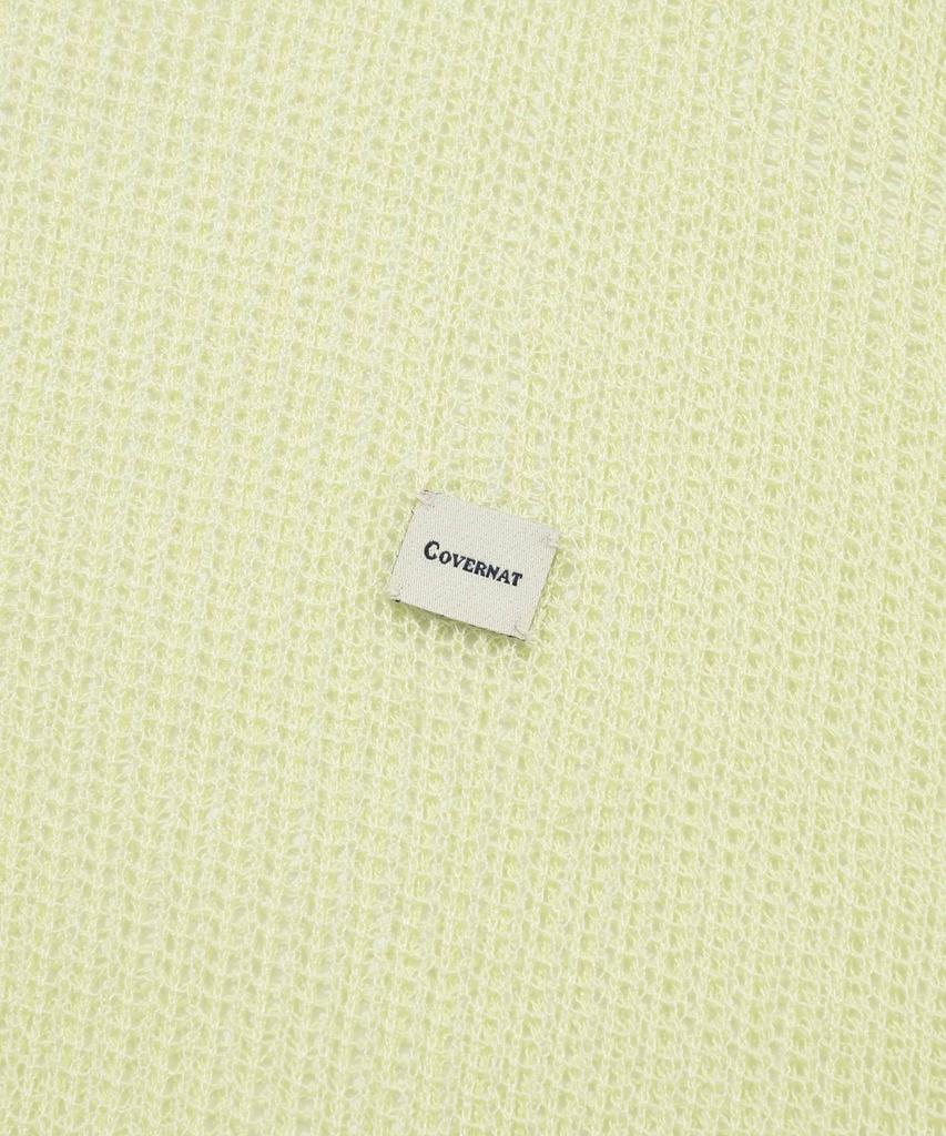 COVERNAT Authentic Mesh Knit Hoodie Light Lime