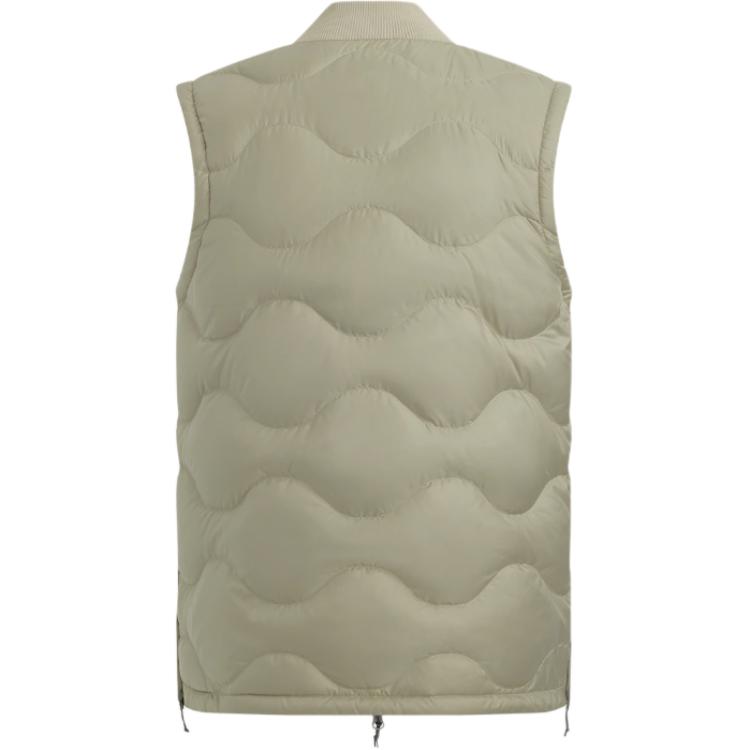 Under Armour Logo Solid Color Stand Collar Casual Lightweight Sleeveless Down Vest Unisex Vest Urban-Khaki 1389319-299