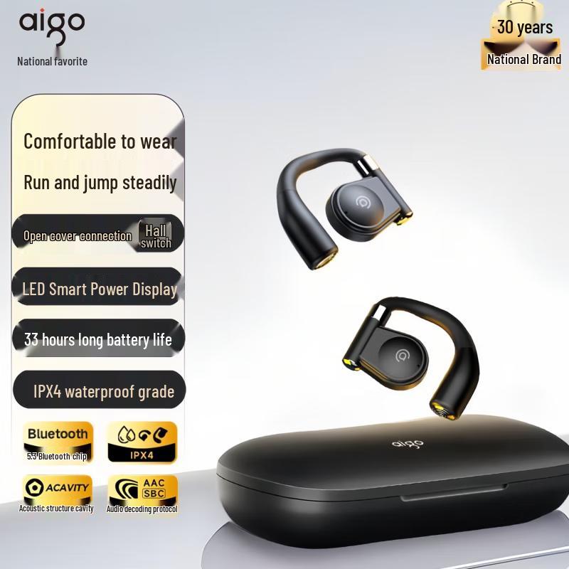 

aigo SY01 Bone Conduction Open-Ear Bluetooth Headphones