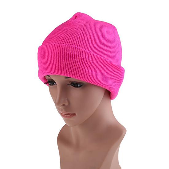 Custom Beanie Embroidery Jacquard logo Men Blue Winter Slouchy Knitted Hats Custom Beanie Hat Unisex