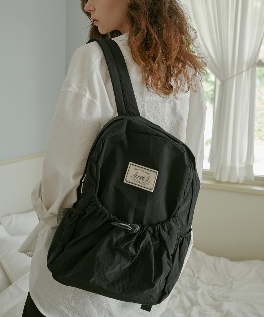 Leneeb String Backpack Black