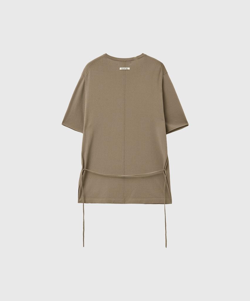 GENERALIDEA Temperature Cut Cool Loose Fit Knit T-Shirt [Taupe] / Gf2Lkp538
