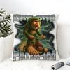 Pillow Case Cotton Linen Fabric Square Zipper Pillowcase Home Decorative Living Room I-Italian Brainrot Creative Animal Meme 4