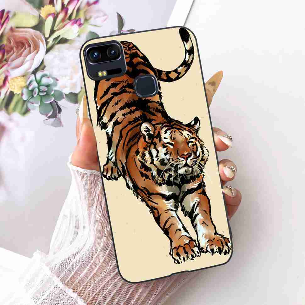 Für Asus Zenfone 3 Zoom Hülle Cartoon Schmetterling Löwe Silikon TPU Schwarz Weiche Abdeckung Für Asus ZE553KL Handyhüllen Stoßstange Fundas