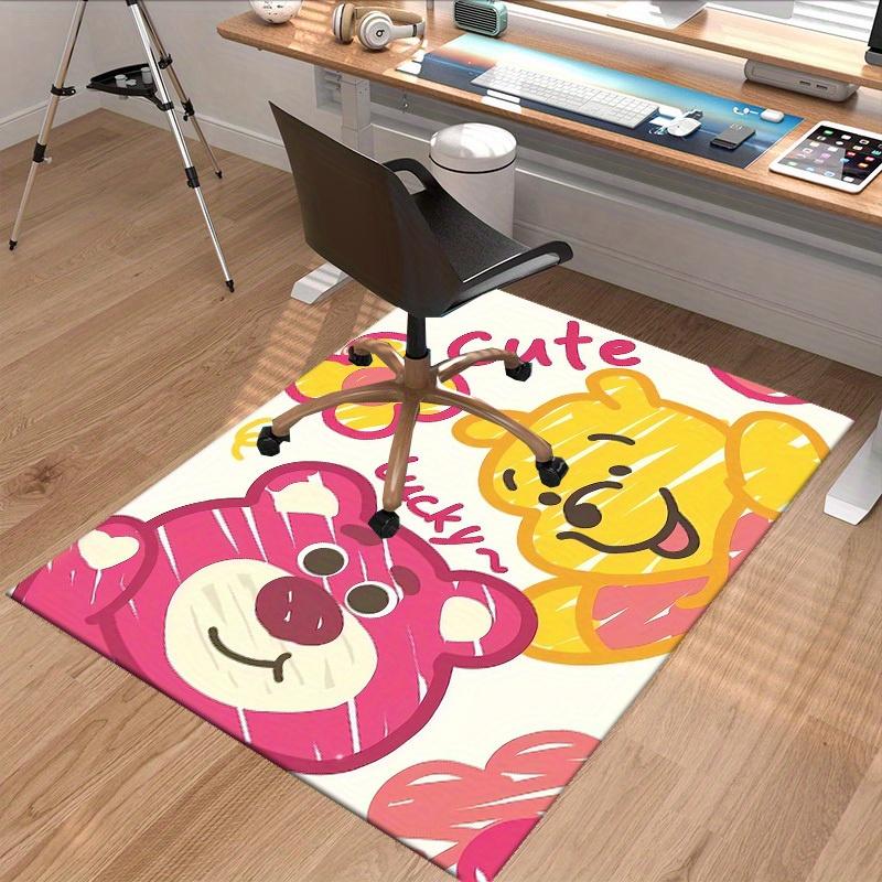 1pc, Cute Lucky Cartoon Bear Rug - Perfect for Home Decor, Office Carpet, Chair Cover, Outdoor Use, and Gift IdeasP189