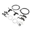 V Type Bike Brake Set with Brake Lever Brake Cable Complete Sensitive Braking Bike Front Rear Brake Kit for Replacement