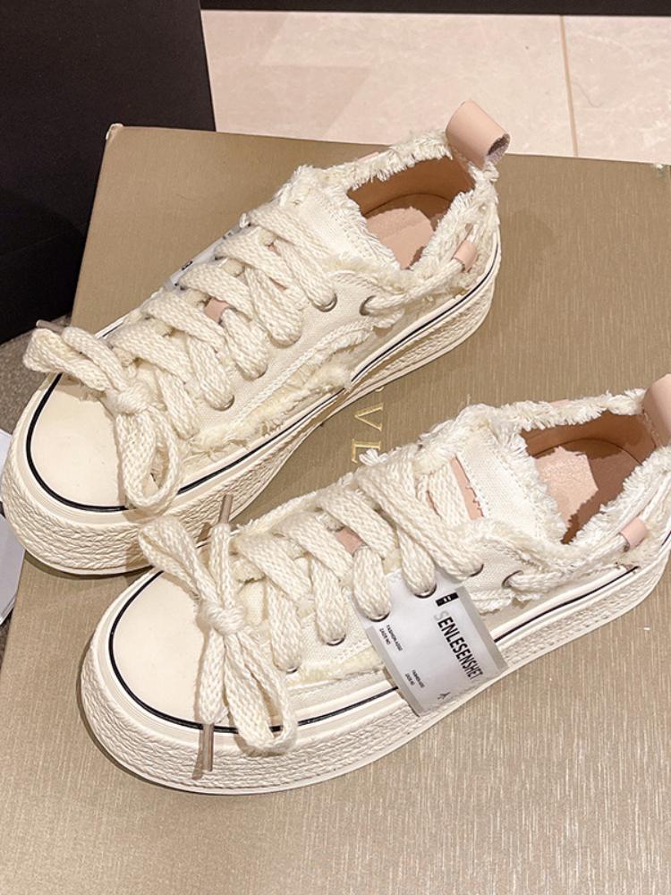 

Осенние спортивные кроссовки парусиновые туфли на платформе модные повседневные женские кроссовки для бега тапочки для ходьбы женские вулканизированные туфли 40 белый