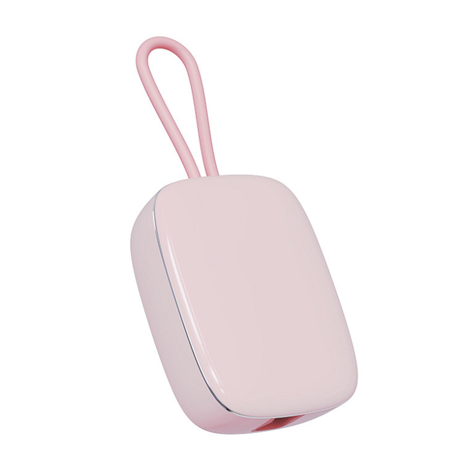 

Toothbrush Cleaner Case Portable UVC Deep Cleaning Moisture Resistant Turbo Fan Drying for Business розовый