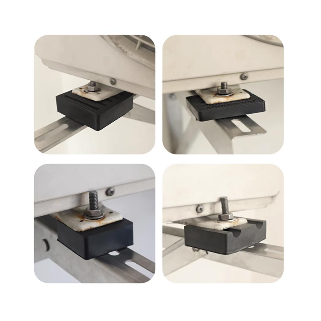 Hongtu Rubber Shock Absorber Pad / Air Conditioning External Unit Support Soundproof Pad / Square Pad