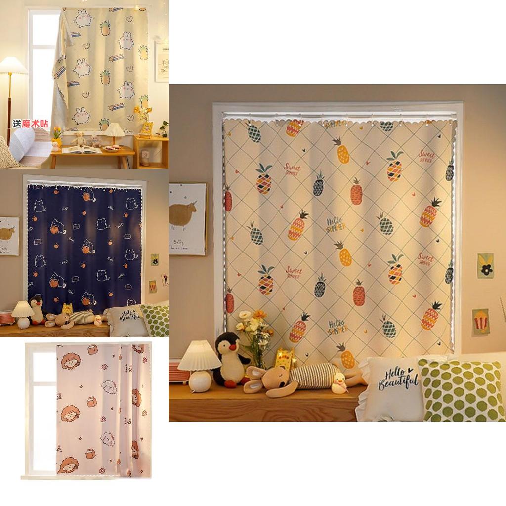 Vibrant Cartoon Blackout Curtain Perfect For Kids' Rooms With Easy Installation Hooks