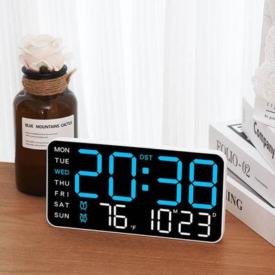 Multi-functional Electronic Wall Clock Wall-mounted Display Table Clock  for Bedroom