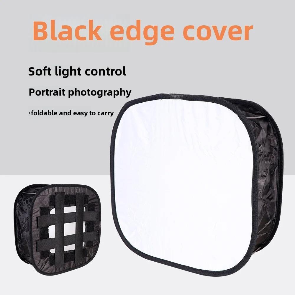 Collapsible Photography Led Video Light Diffusion Diffuser Softbox Kit Accessory Studio Light Softbox Video Light Softbox чёрный