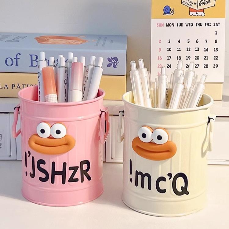 Cartoon Pen Holder Back To School Pencil Holders for Office Study Desktop Accessories Storage Organizer for Pens Erasers Crayons