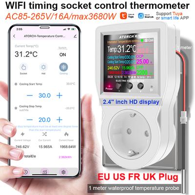 Corui Tuya Wifi Smart Plug Digital Wattmeter Power Meter 220v Ac Electricity Consumption Socket For Alexa Google Home Smart Life