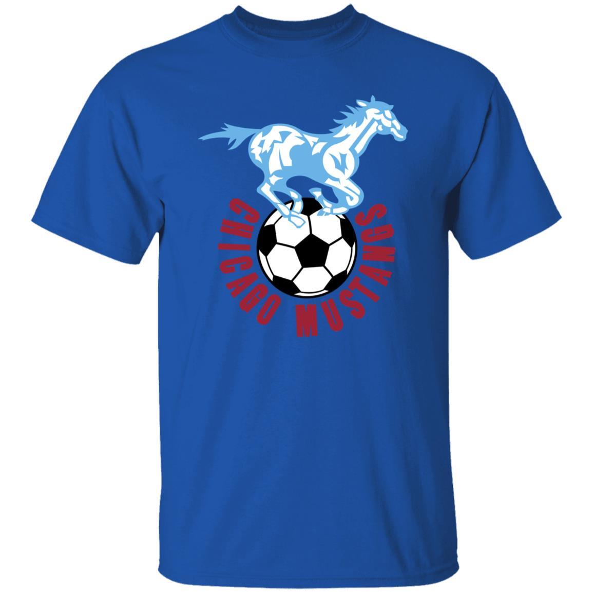 Chicago Mustangs T-shirt Classic NASL Soccer S