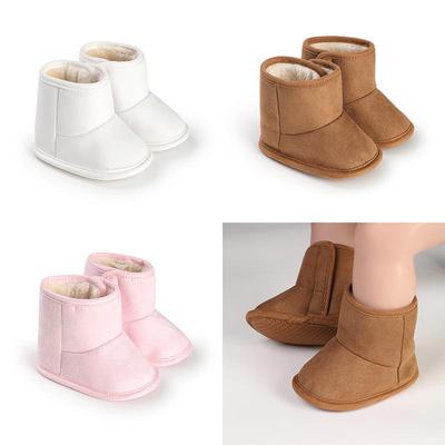 Unisex Baby Soft Sole Plush Snow Boots (0-1 Year): Non-Slip, Warm Cotton Shoes for Toddlers