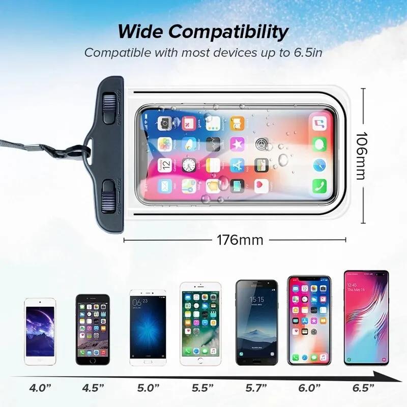 Waterproof Phone Case Swimming Water Proof Bag Universal Underwater Phone Protector Pouch PV