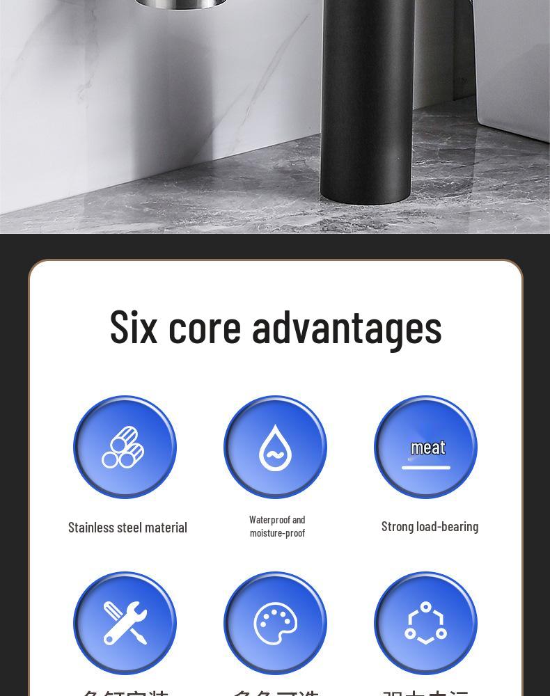 Wall-Mounted Stainless Steel Toilet Brush with Odor-Proof Long Handle and Round Holder for Bathroom Cleaning