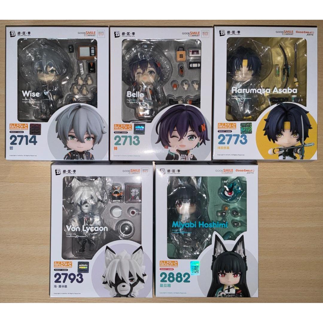 Used Nendoroid Zen Zero Akira Rin Yuma Lycan Miyabi 5 types set