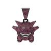 Exaggerated Hip-Hop Gengar Pendant Necklace: Full Diamond Alloy Cartoon Sweater Chain