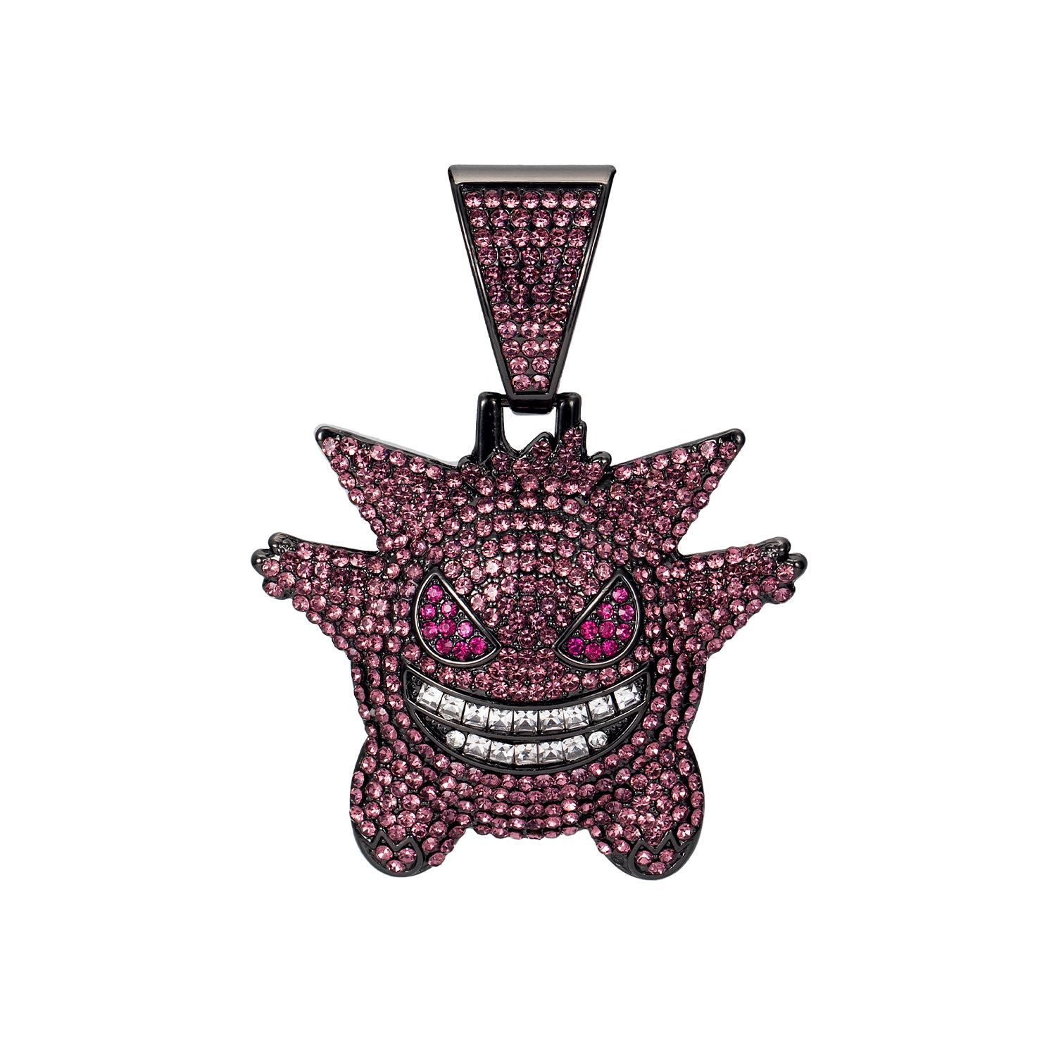 

Преувеличенная хип-хоп подвеска Генгар: Полностью бриллиантовая мультяшная цепочка для свитера из сплава