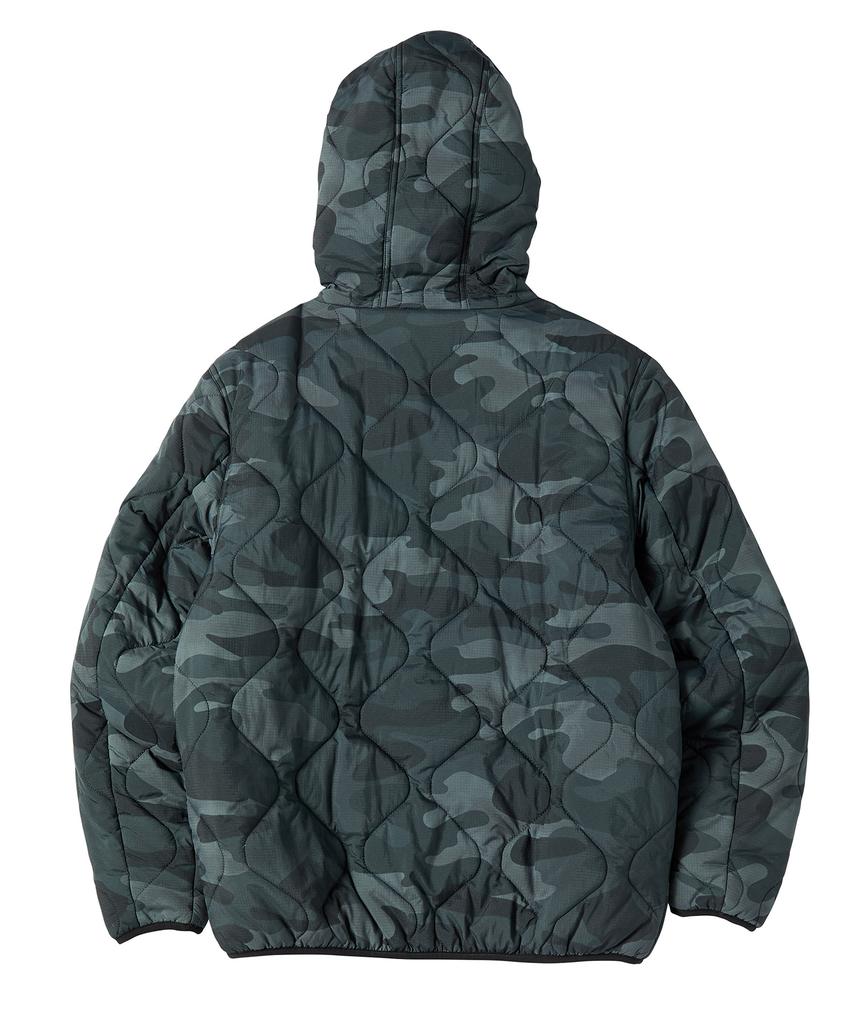 Travel Camo Light Quilted Jacket Green