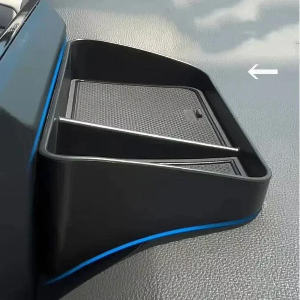 Car Front Dashboard Tray Box Center Console Display Storage Box Hidden Tray Behind Screen Organizer Sundries Tray Accessories