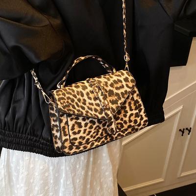 2025 Leopard Print Niche Handbag Summer New Versatile Fashion Trend Shoulder Messenger Bag Underarm Bag Women