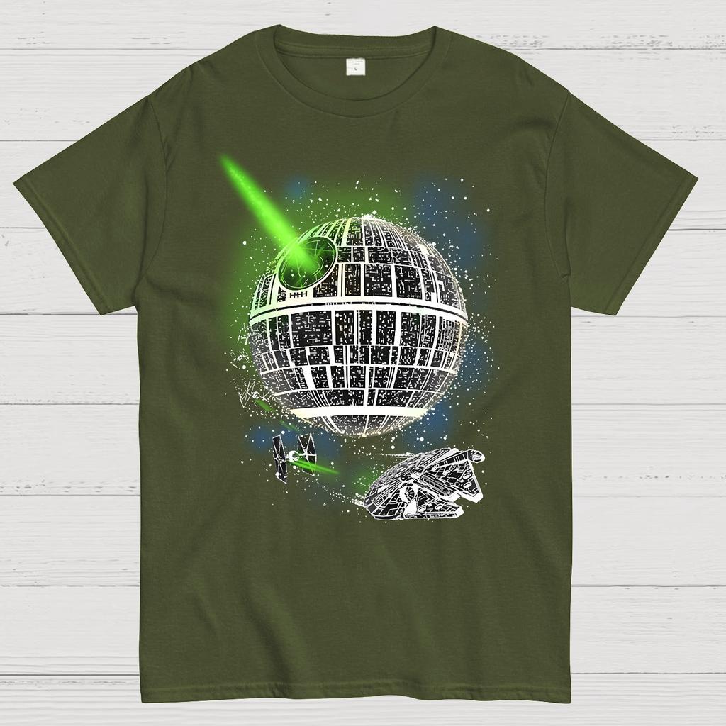 Dark Side Of The Glow! Unisex 100% Cotton Summer Casual Cool Loose T-Shirt