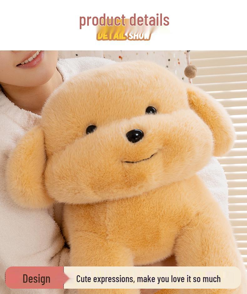 Cute Large Dog Plush Pillow and Bed for Girls