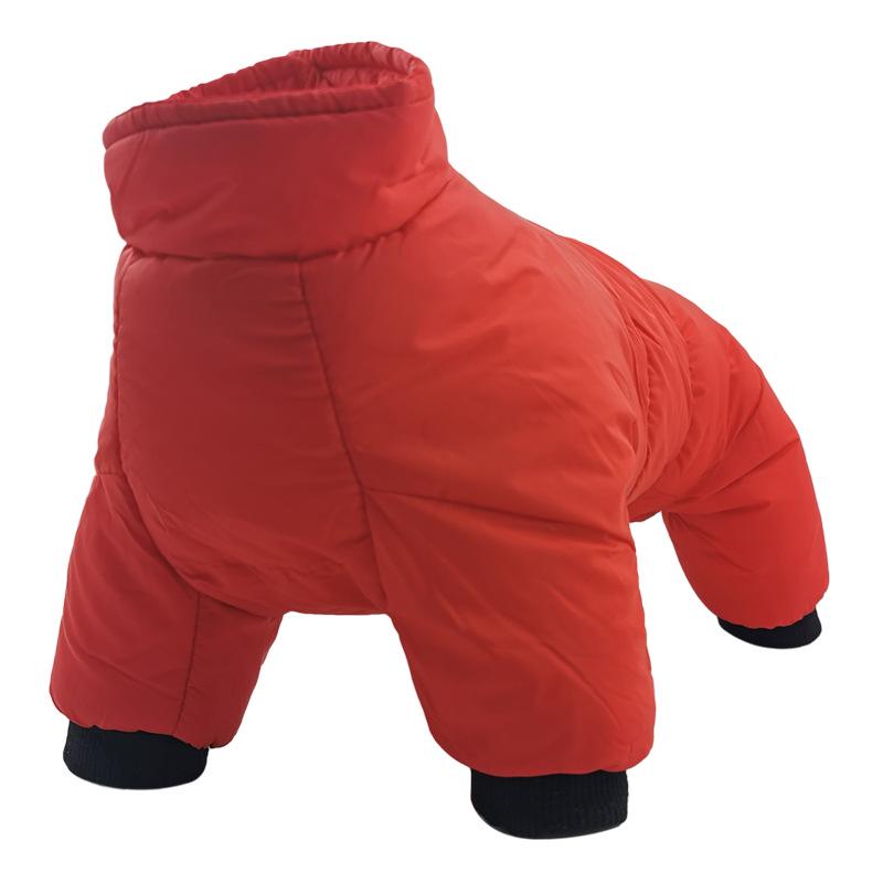 Camouflage Fleece-Lined Dog Coat: Warm, Thickened, Four-Legged Design for Autumn & Winter