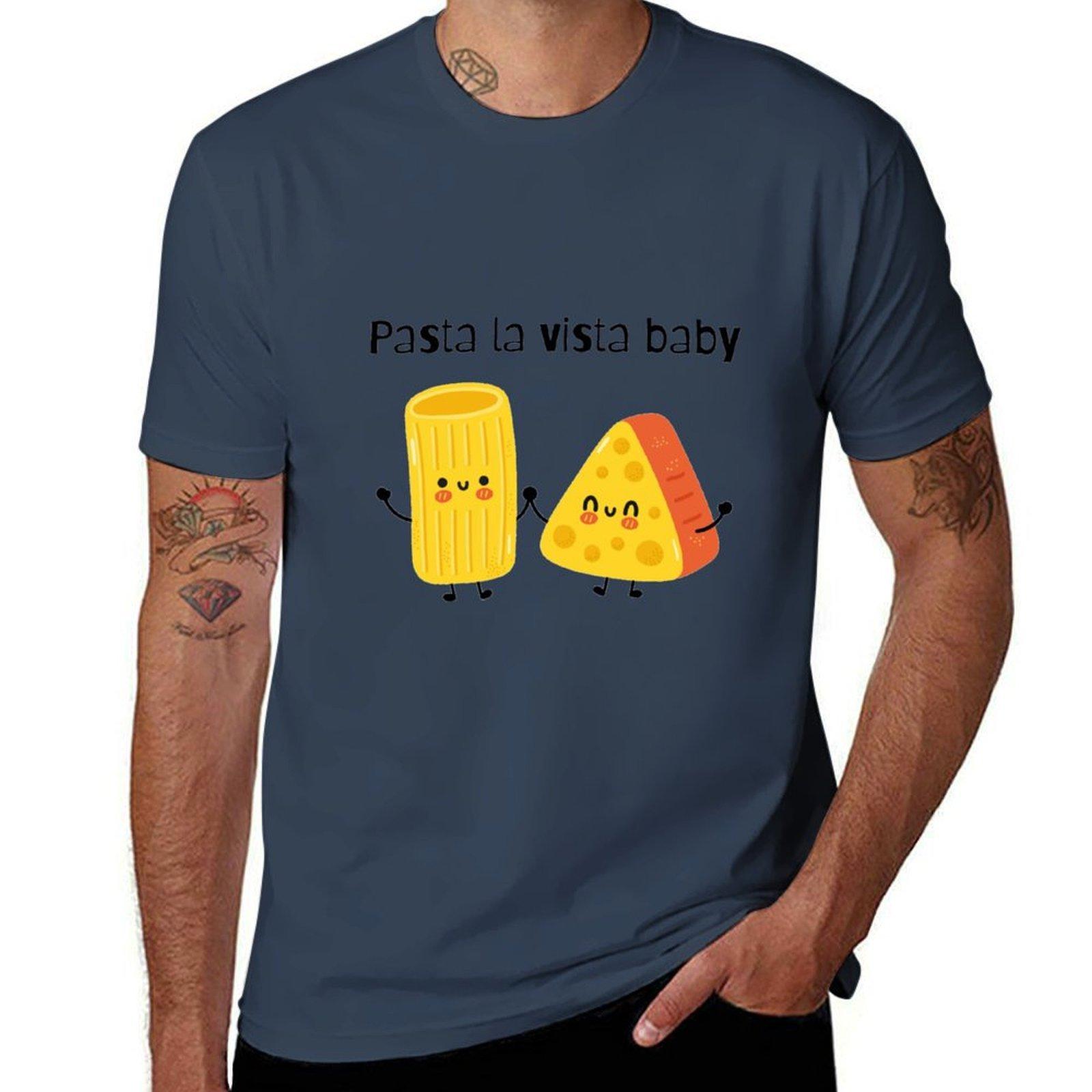 Pasta La Vista BabyFunny Word Puns TShirt t shirts for man graphic tees cotton t shirt man TShirt S