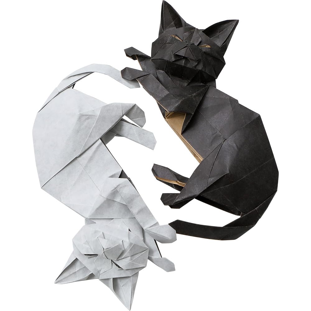 Toyo Origami Super Difficult Origami Sleeping Cat 30cm Square 6081