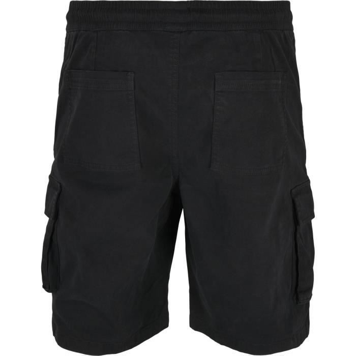 Short cargo - Urban Classics - Noir - XXL - 98% coton - Poches cargo avec velcro
