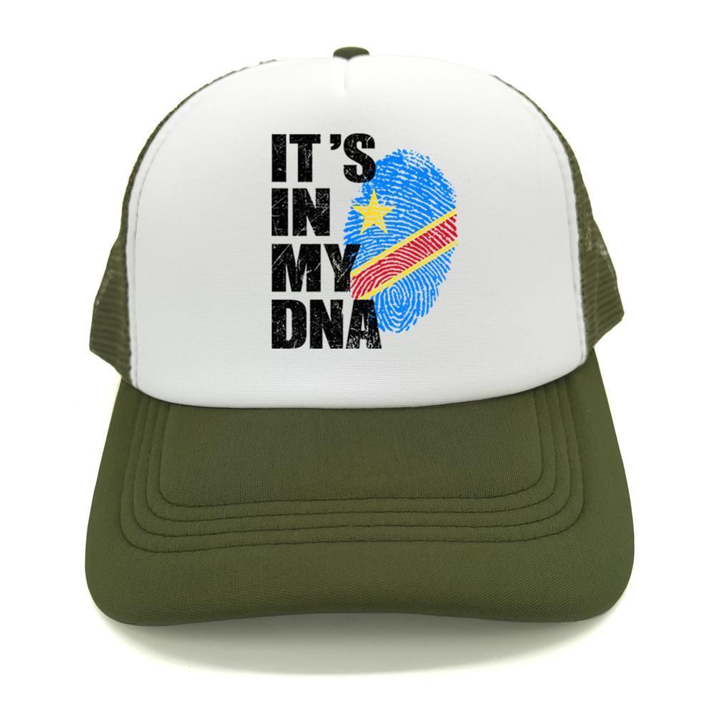 Democratic Congo Flag Trucker Hat Adjustable Mesh Baseball Cap Patriotic Congo Casual Sun Hats for Unisex Women