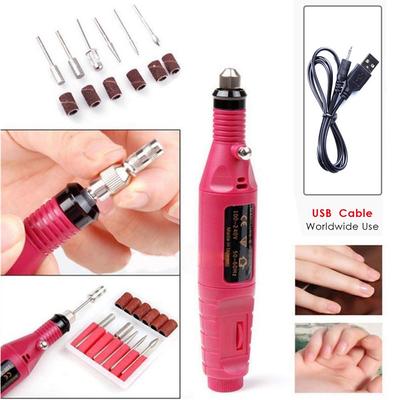 1 PCS/a Lot USB Electric Remover Nail Art Pedicure Machine On The for Cute Pink Color Wear-resistant Tool