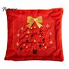 Washable Throw Pillow Covers Christmas Plush Pillowcase, 3D Embroidered Design Soft Decorative Pillows for Couch Cover, Cushion Cover Holiday
