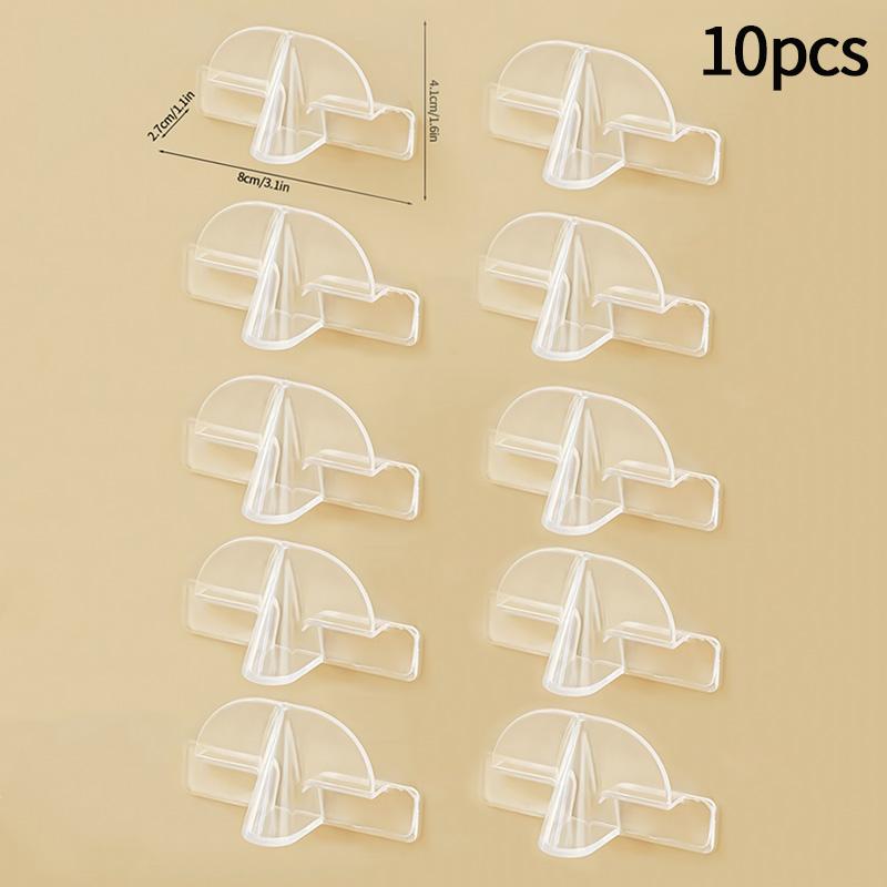 1-10pcs Glasses Holder Transparent Acrylic Sunglass Storage Rack Wall Mounted Glasses Holder Home Display Organizer