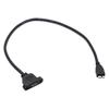 Cablecc 5Gbps Micro USB Male To Micro USB Female Screw Mount Extension 50cm 3.0 3.0 Type-B Cable,