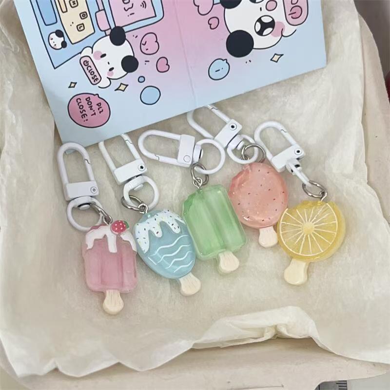 Cute Popsicle Keychain Cartoon Food Toy Pendant - Trendy Accessory for Students, Girls, Couples & Best Friends