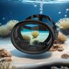 Oval Diving Mask Spearfishing Mask Classic Retro-Style Panoramic Wide View Goggles Tempered Glass Lens For Adults