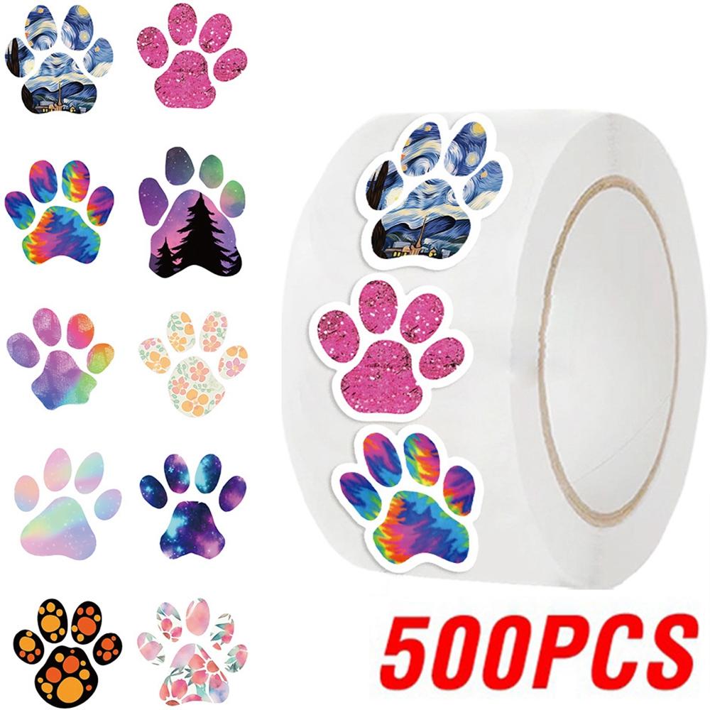 100-500Pcs High-Quality Creative High-Quality Dog High-Quality Paw High-Quality Stickers High-Quality Children High-Quality Learning High-Quality