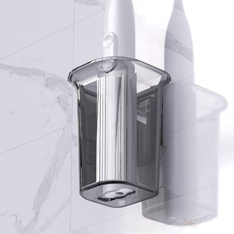 Držák na zubní kartáčky nástěnný s krytem samolepicí držák na zubní kartáčky do koupelen na kolejích a do sprchy pojme