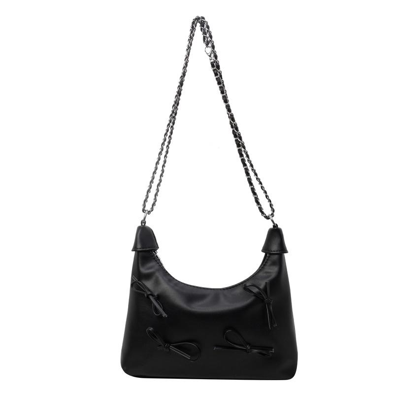 Fashion Bow Bag Women's New Versatile Commuter Shoulder Messenger Bag
